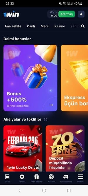 1Win ilovasi orqali ro'yxatdan o'tish nima uchun kerak?